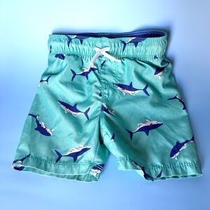 Old Navy Aqua Shark Swim Shorts